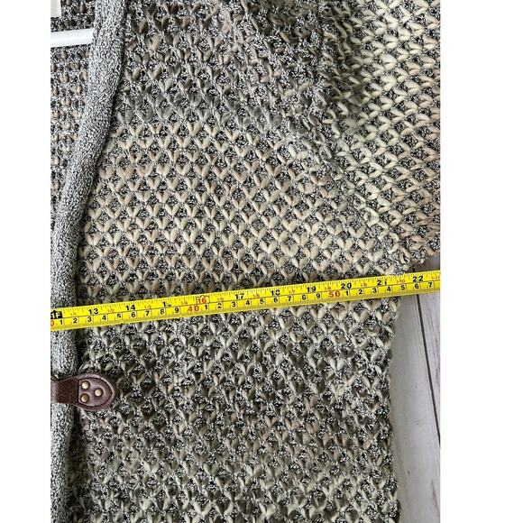 Simply Noelle Beige/Grey Knit Clasp Front Cardigan L/XL - Picture 10 of 10
